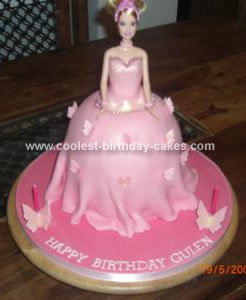 Homemade Barbie Princess Cake