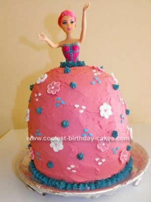 Homemade Barbie Princess Cake