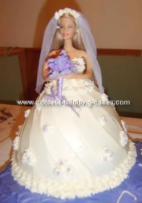 Bridal Shower Barbie Cake · A Doll Cake · Food Decoration on Cut Out + Keep