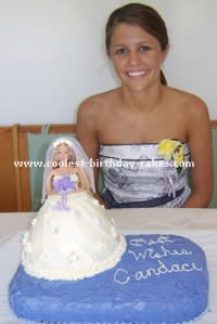 Coolest Barbie Skirt Bridal Shower Cake