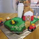 Homemade Barn Birthday Cake