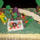 Homemade Barney and Friends Cake