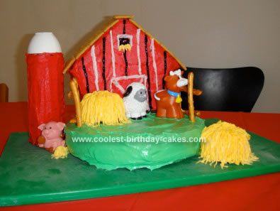 Homemade Barnyard Child Birthday Cake