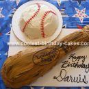 Baseball and Bat Cake