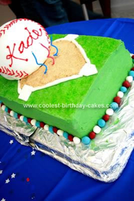 Homemade Baseball Bash Cake
