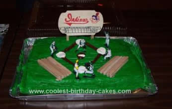 Homemade Baseball  Birthday Cake