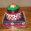 Homemade Baseball Cake