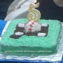 Homemade Baseball Field Birthday Cake