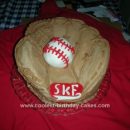 Homemade Baseball Glove Cake