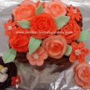 Homemade Basket Of Flowers Cake