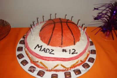 Homemade Basketball Cake