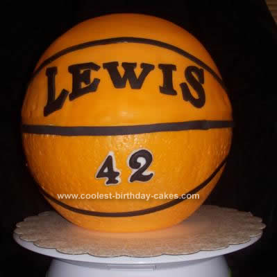 Homemade  Basketball Cake Idea