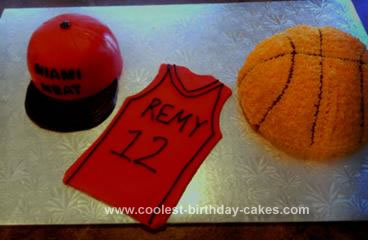 Homemade Basketball Theme Cake