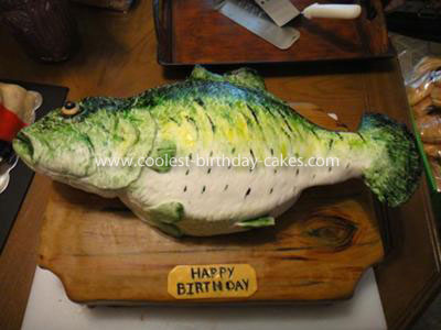 Homemade Bass Birthday Cake