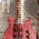 Homemade Bass Guitar Cake