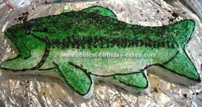Homemade Bassmaster Birthday Cake