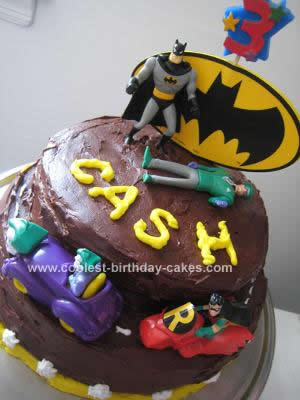 Homemade Batman Birthday Cake Design