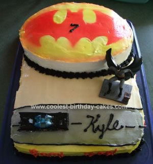 Homemade Batman Cake