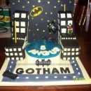 Homemade Batman Gotham City Birthday Cake