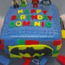 Homemade Batman Lego Cake
