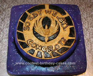 Homemade Battlestar Galactica Cake