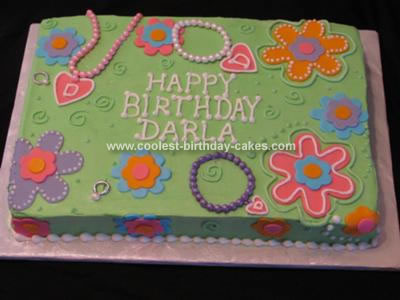 Homemade Beads Birthday Cake