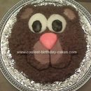 Homemade Bear Birthday Cake