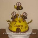 Homemade Beehive Birthday Cake