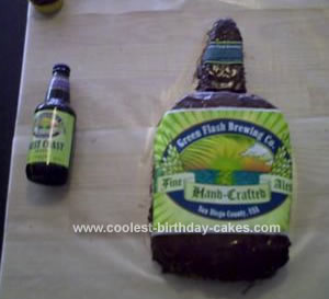 Homemade Beer Bottle Cake