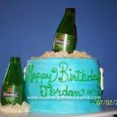 Homemade Beer Cooler Birthday Cake