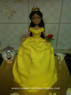 Homemade Belle (Beauty and the Beast) Cake
