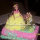 Homemade Belle Princess Cake