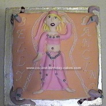 Homemade Belly Dancer Cake