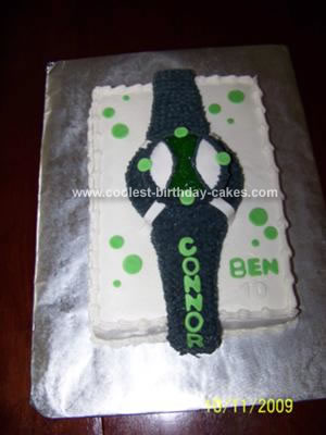 Homemade Ben 10 Birthday Cake