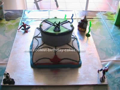 Homemade Ben 10 Birthday Cake Design