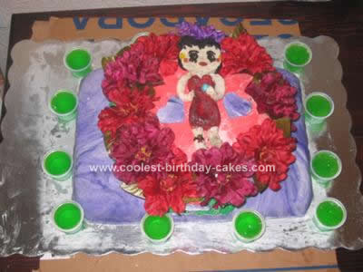 Homemade Betty Boop Birthday Cake