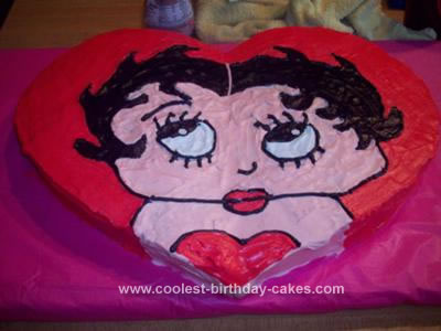 Homemade  Betty Boop Cake