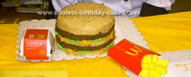 Homemade Big Mac Cake Design