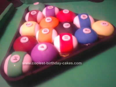 Homemade Billiard Table Cake Idea