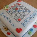 Bingo Birthday Cake