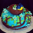 Homemade Bird and Nest Cake