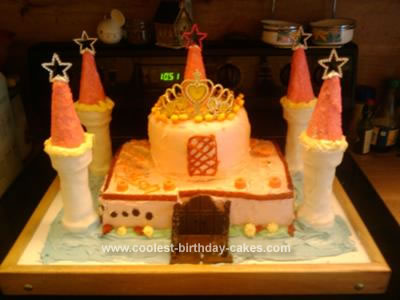 Homemade Birthday Castle Cake