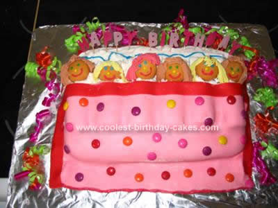 Homemade Birthday Slumber Party Cake Design