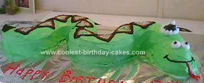 Homemade Birthday Snake Cake