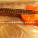 Black Electric Guitar Birthday Cake Design