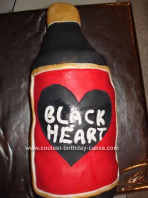 Homemade Black Heart Rum Cake
