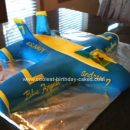 Homemade Blue Angels F18 Birthday Cake