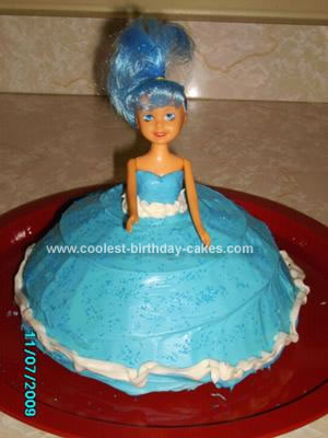 Homemade Blue Princess Cake