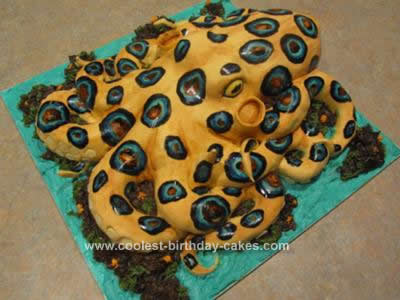 Homemade Blue Ringed Octopus Cake