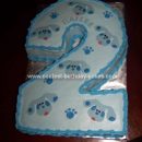 Homemade Blue's Clues Birthday Cake